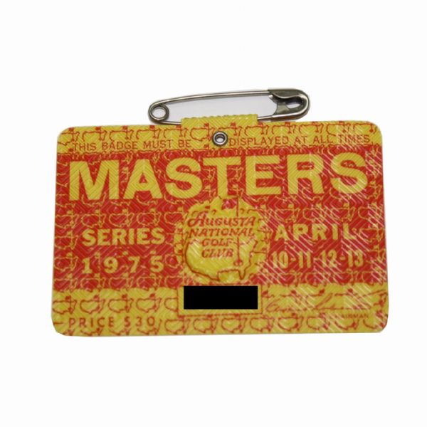 1975 Masters Badge - Nicklaus Victory