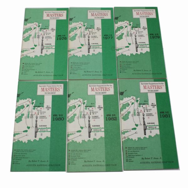 Lot of Six Masters Spec Guides: '76 '77 '79 '80 '81 '82