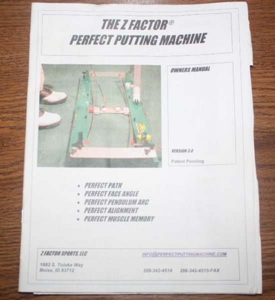 The Z Factor Perfect Putting Machine