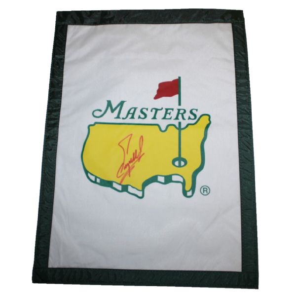 Fuzzy Zoeller Signed Masters Undated Garden Flag JSA COA