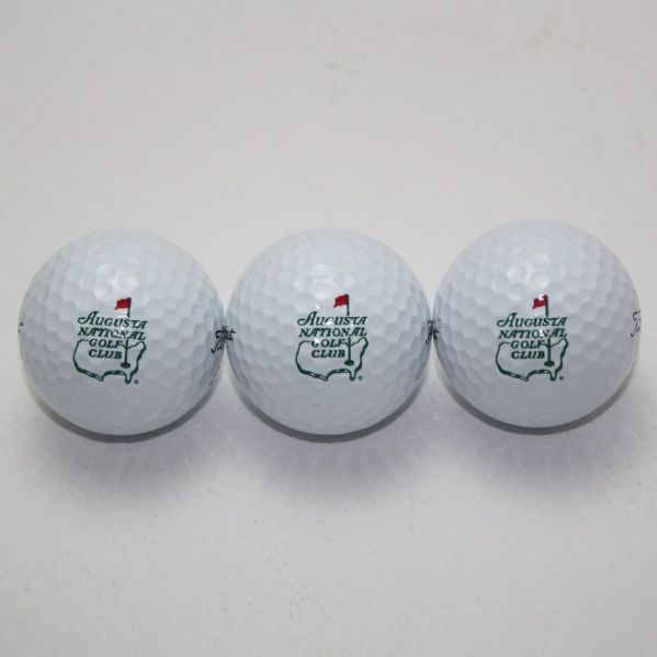 Augusta National Golf Club Member's Sleeve of Golf Balls