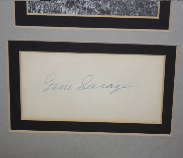 Gene Sarazen Cut Signature with Photo JSA COA