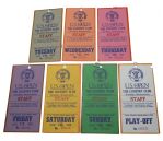1988 US Open Complete 7 Ticket Set