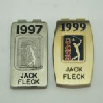 Jack Flecks 1997 and 1999 PGA Tour Money Clips