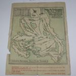 1947 Masters Sunday Pairing Sheet - Jimmy Demaret 2nd Masters Win