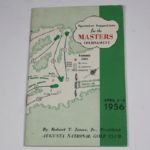 1956 Masters Spectator Guide - Jack Burke Victory