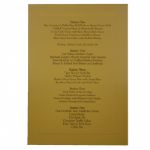 2007 Chairman's Cocktail Buffet Invitation to Honor Zach Johnson