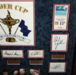 1999 Ryder Cup Team Signed Framed Presentation JSA #B92890