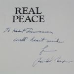 Richard Nixon Signed Book 'Real Peace' - 1st Trade Edition - Dust Jacket