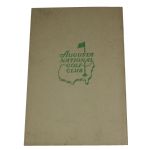1949 Masters Spectator Guide - First Ever Issued - Snead Victory-SCARCELY Offered!