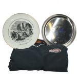 Lot of 3 Jack Fleck Items: Bob Gajda Classic Plate, 1987 Senior Championship Plate, and Celebrity Jacket