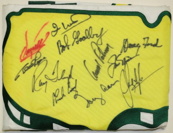Multi Signed Master House Flag with Palmer and Nicklaus and more - JSA COA