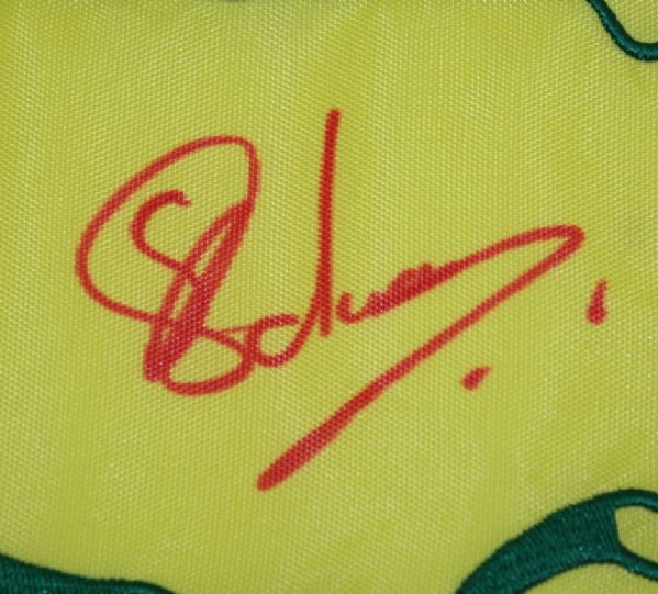 Charl Schwartzel Signed 2011 Masters Embroidered Flag JSA COA
