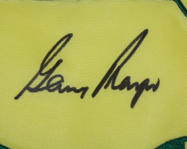 Gary Player Signed 2009 Masters Embroidered Flag JSA COA