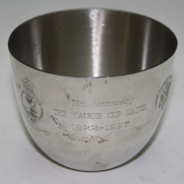 1997 Walker Cup 75th Anniversary Pewter Cup - Given to David Eger