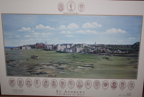 The Old Claret Jug Millennium Limited Edition St. Andrews Open Championship Winners by Bill Waugh