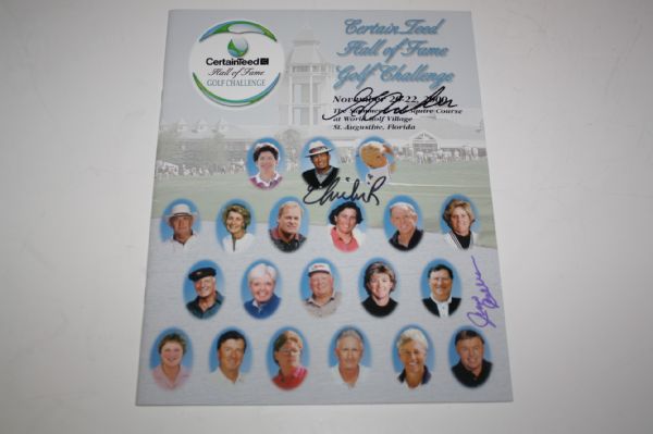 George Archer, Jack Burke, and ChiChi Rodriguez Signed Hall of Fame Golf Challenge JSA COA