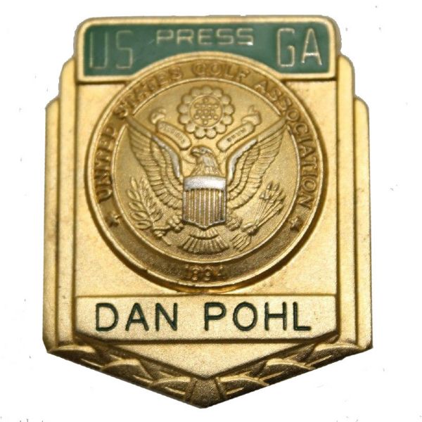 USGA Committee Press Badge Issued to Dan Pohl