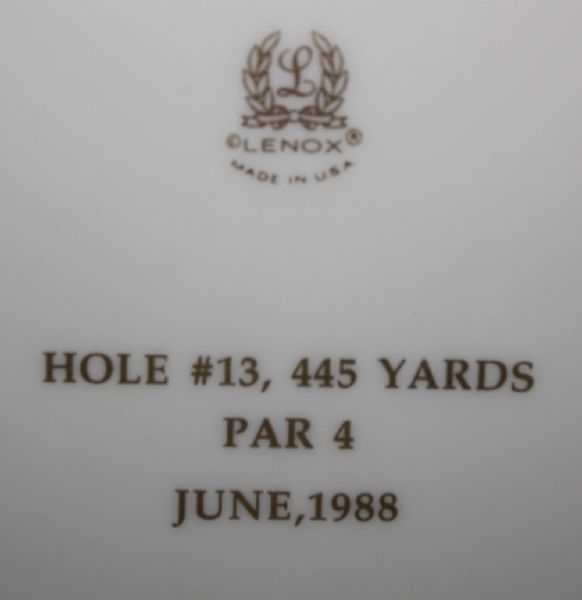 Pine Valley Golf Club 75 Years John Arthur Brown Lenox Trophy Plate - 1913-1988