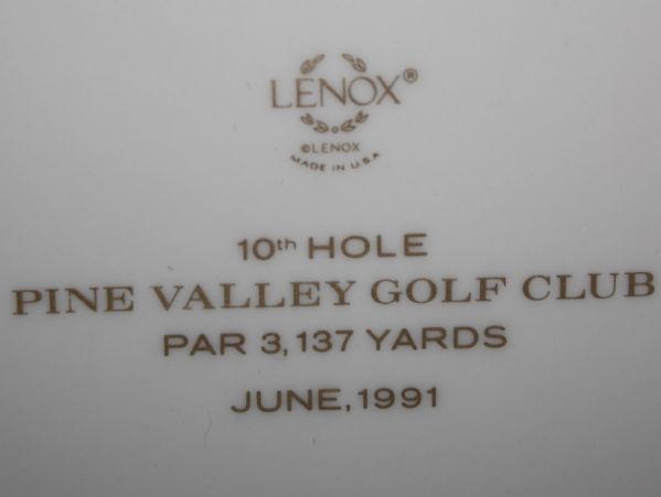 Pine Valley Golf Club John Arthur Brown Trophy Lenox Plate