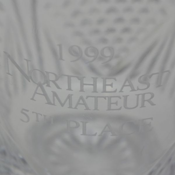 1999 Northeast Amateur 5th Place Cut Crystal Trophy 