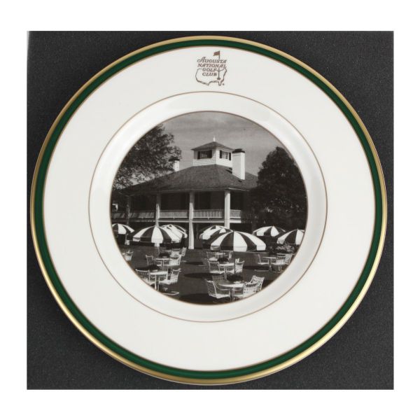 Augusta National Members 8 Inch Pickard Plate Depicts Clubhouse-VIP Area Sales Only