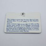 Fuzzy Zoeller Signed 1979 Masters Badge JSA COA