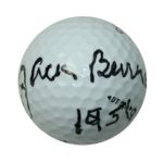 Jack Burke Signed Masters Logo Golf Ball with Year Inscription JSA COA