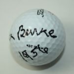 Jack Burke Signed Masters Logo Golf Ball with Year Inscription JSA COA
