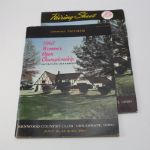 1963 Womens US Open Championship Program with Pairing Sheet