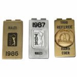 Lot of Three Money Clips - 1986-87 Rules and 1990 Referee - David Eger