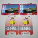 1996 & 1998 Masters Memorabilia Lot