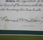 1923 Congressional C.C. Membership Certificate Signed by Herbert Hoover - Rare JSA COA