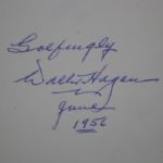 Walter Hagen Signed 1st Edition 'The Walter Hagen Story' JSA COA