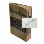 Byron Nelson Signed 1946 Book Winning Golf JSA COA