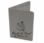 Gerald R. Ford Signed Augusta National Masters Scorecard - 3 Holes In One JSA COA