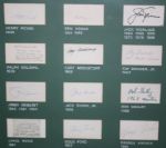 1934-2006 Masters Champions COMPLETE Run of Autographs Incls. Harmon, Wood, Etc