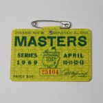 1969 Masters Tournament Badge - George Archer Winner