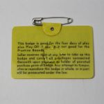 1969 Masters Tournament Badge - George Archer Winner