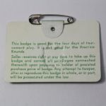 1978 Masters Tournament Badge - Gary Player's Final Masters Victory