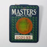 1992 Masters Tournament Badge - Fred Couples Winner