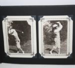 Grouping of 9 Vintage Photos Depicting Golfers and African American Caddies