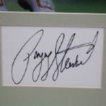 Payne Stewart Signed 3x5 Cut with Accompanying 8x10 Photo JSA COA