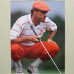Payne Stewart Signed 3x5 Cut with Accompanying 8x10 Photo JSA COA