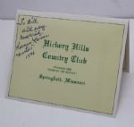Detailed Herman Keiser ALS with 3 Signatures - Also Signed Home Course Scorecard JSA COA
