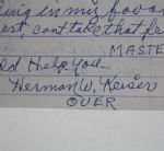 Detailed Herman Keiser ALS with 3 Signatures - Also Signed Home Course Scorecard JSA COA