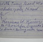Detailed Herman Keiser ALS with 3 Signatures - Also Signed Home Course Scorecard JSA COA