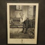 W. Dendy Sadler James Dobie Original signed Golf Print 1915 A Little Practice - Gifted to Bobby Jones