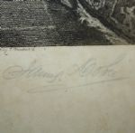 W. Dendy Sadler James Dobie Original signed Golf Print 1915 A Little Practice - Gifted to Bobby Jones