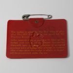 Jack Nicklaus Signed 1972 Masters Badge JSA COA